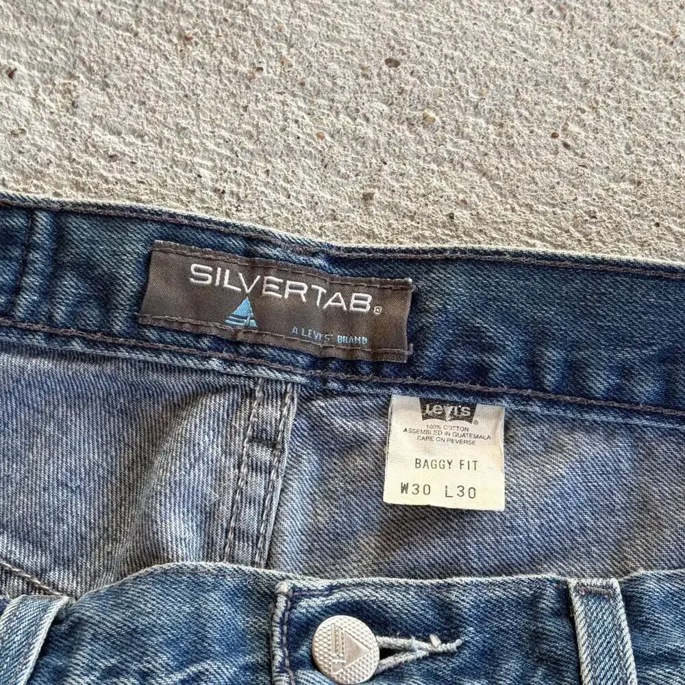 Levi's Silvertab Baggy Fit Jeans 30x30 Blue Denim Skate Y2K